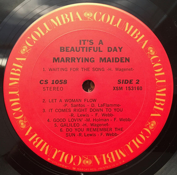 It's A Beautiful Day - Marrying Maiden (VG) (Vinyl LP)