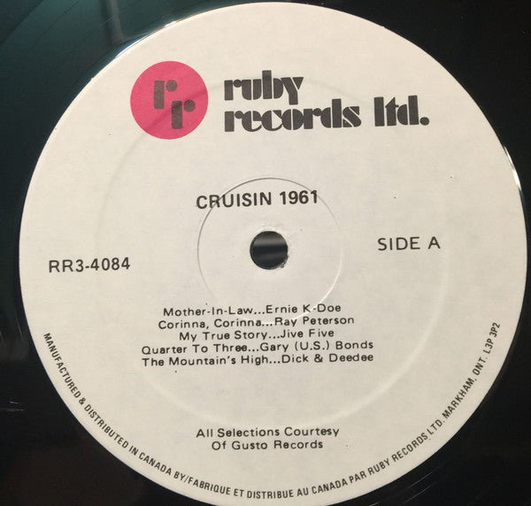 Various - Cruisin' 1961 (Vinyl, VG+) (Vinyl LP)