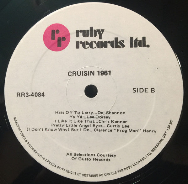 Various - Cruisin' 1961 (Vinyl, VG+) (Vinyl LP)