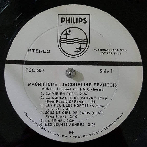 Francois, Jacqueline With Paul Durand And His Orchestra - Magnifique (NM or M-) (Vinyl LP)