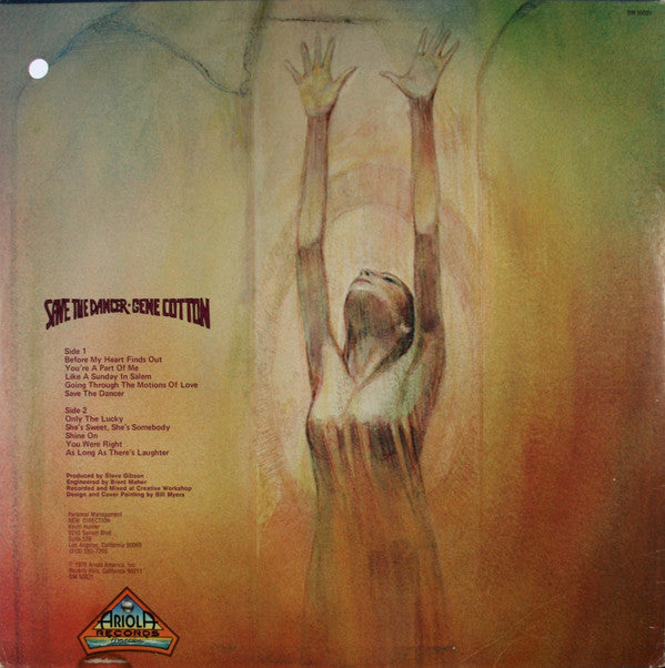 Cotton, Gene - Save The Dancer (Vinyl, VG) (Vinyl LP)