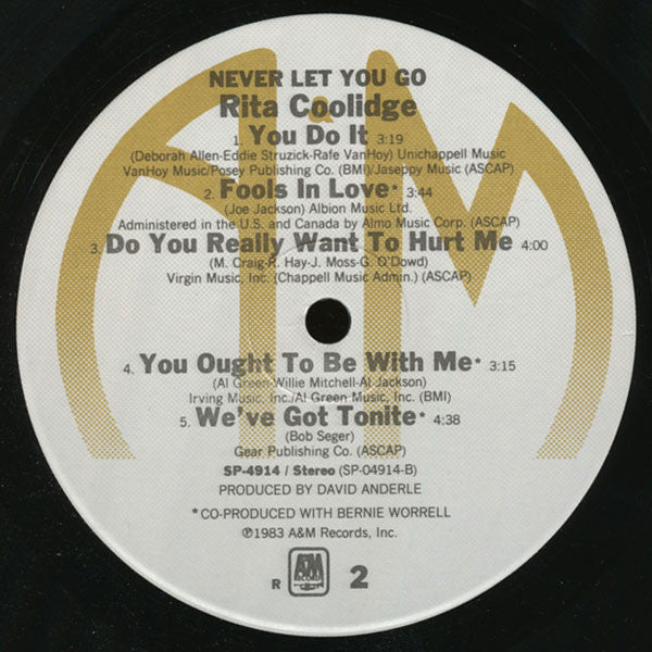 Coolidge, Rita - Never Let You Go (VG+) (Vinyl LP)