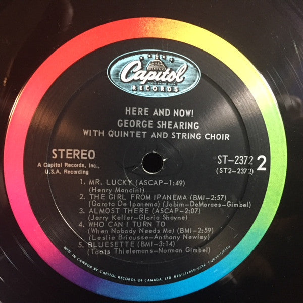 Shearing, George Quintet With String Choir - Here & Now! (VG+) (Vinyl LP)