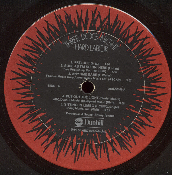 Three Dog Night - Hard Labor (VG+) (Vinyl LP)