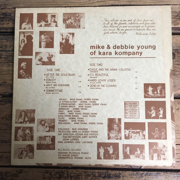 Mike & Debbie Young Of Kara Kompany - Mike & Debbie Young Of Kara Kompany (VG+) (Vinyl LP)