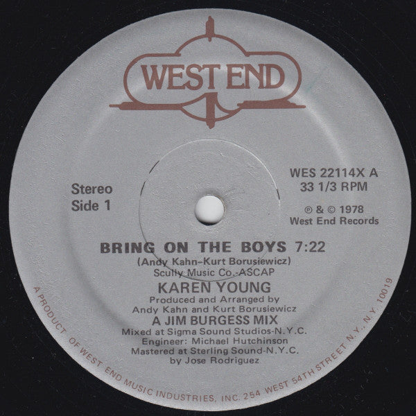 Young, Karen - Bring On The Boys (Vinyl, VG) (Vinyl LP)