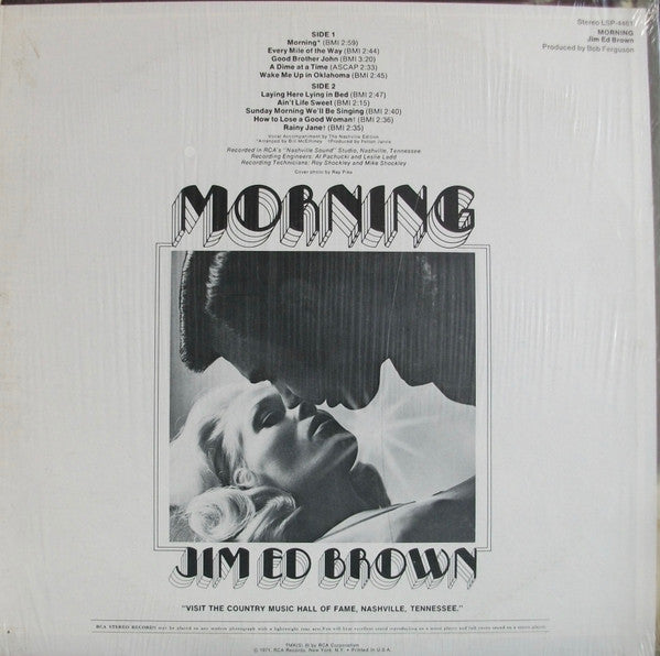 Brown, Jim Ed - Morning (Vinyl, VG+) (Vinyl LP)