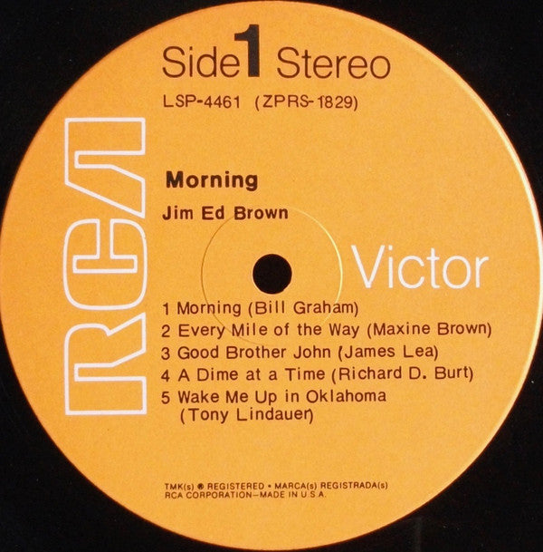 Brown, Jim Ed - Morning (Vinyl, VG+) (Vinyl LP)
