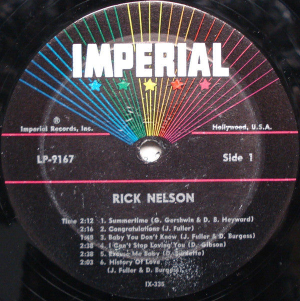 Nelson, Rick - Album Seven By Rick (VG) (Vinyl LP)