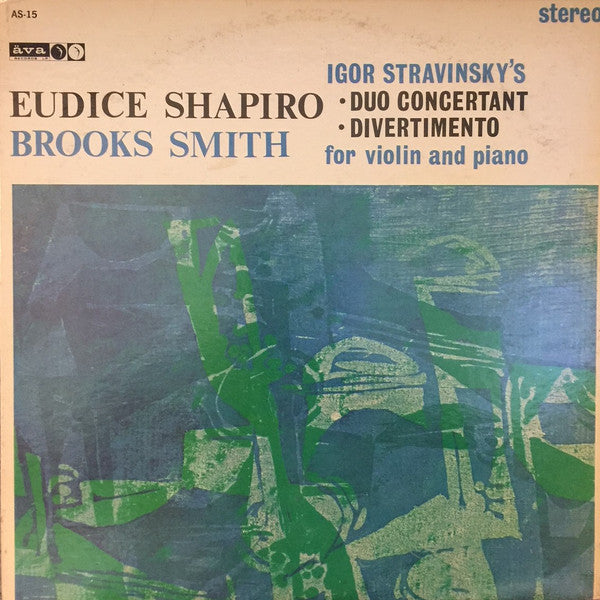 Shapiro, Brooks Smith - Igor Stravinsky - Duo Concertant / Divertimento (For Violin And Piano) (Vinyl, VG+) (Vinyl LP)