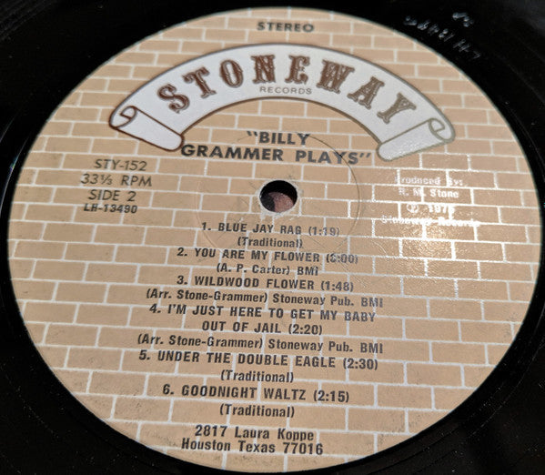 Grammer, Billy - Billy Grammer Plays (VG) (Vinyl LP)