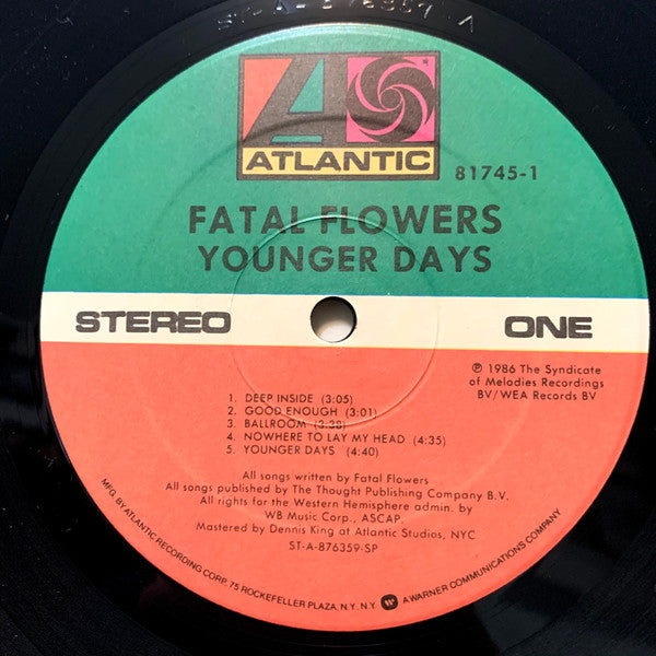 Fatal Flowers - Younger Days (VG+) (Vinyl LP)