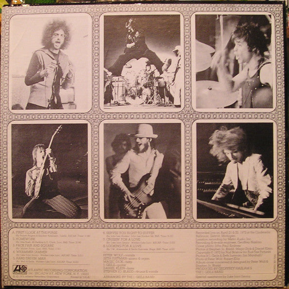 The J. Geils Band - "Live" Full House (VG) (Vinyl LP)