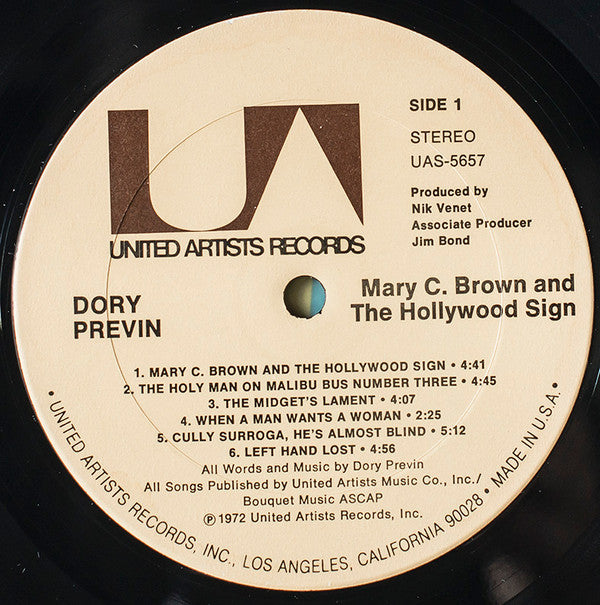 Previn, Dory - Mary C. Brown And The Hollywood Sign (VG+) (Vinyl LP)
