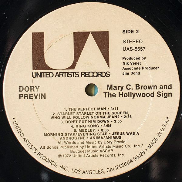 Previn, Dory - Mary C. Brown And The Hollywood Sign (VG+) (Vinyl LP)