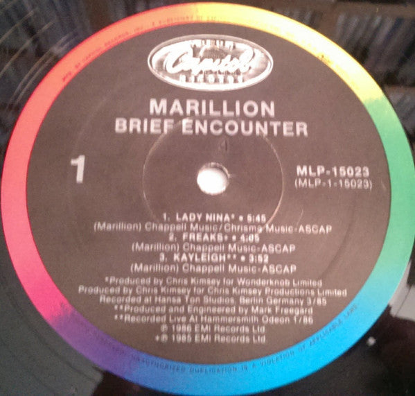 Marillion - Brief Encounter (VG) (Vinyl LP)