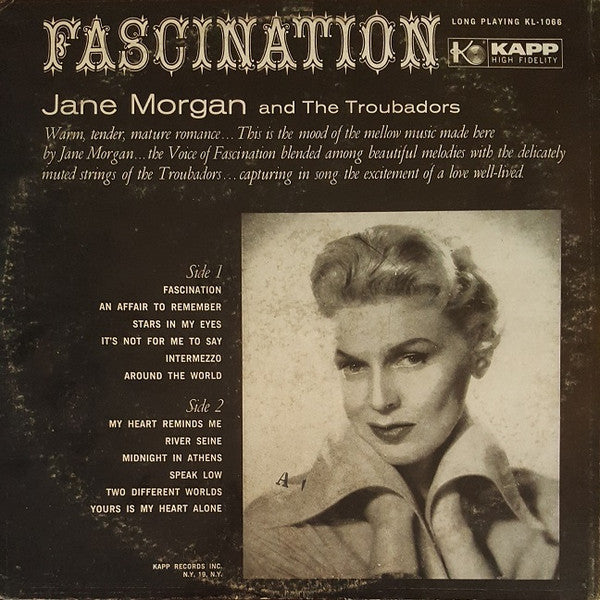 Morgan, Jane And The Troubadors - Fascination (VG+) (Vinyl LP)