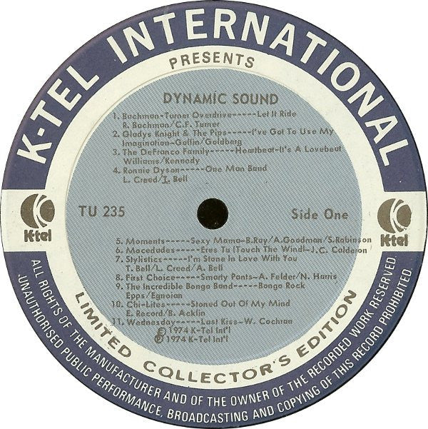 Various - Dynamic Sound (Vinyl, VG) (Vinyl LP)