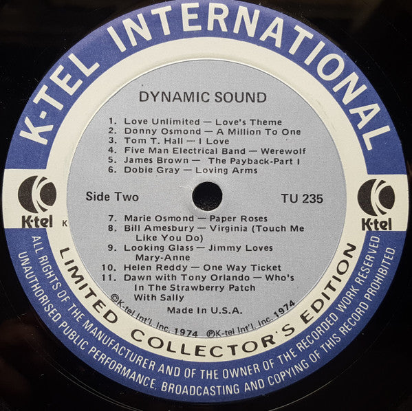 Various - Dynamic Sound (Vinyl, VG) (Vinyl LP)