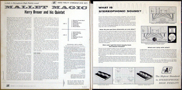 Breuer, Harry And His Quintet - Mallet Magic (VG) (Vinyl LP)