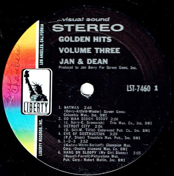 Jan & Dean - Golden Hits Volume Three (Vinyl, VG) (Vinyl LP)
