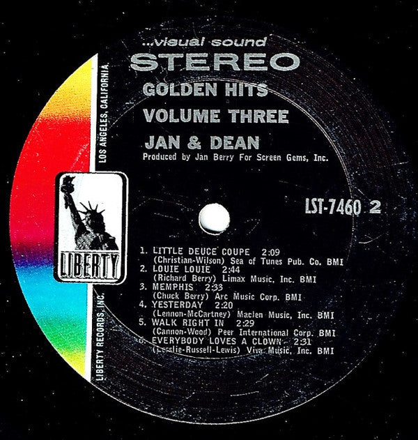 Jan & Dean - Golden Hits Volume Three (Vinyl, VG) (Vinyl LP)