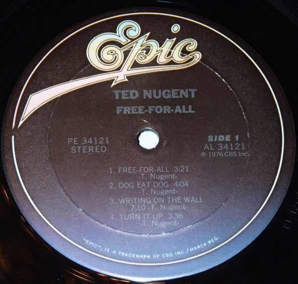 Nugent, Ted - Free-For-All (VG+) (Vinyl LP)