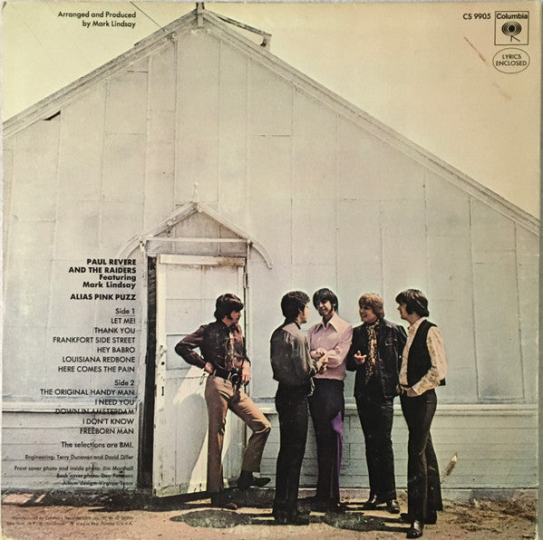Revere, Paul  & The Raiders Featuring Mark Lindsay - Alias Pink Puzz (VG+) (Vinyl LP)