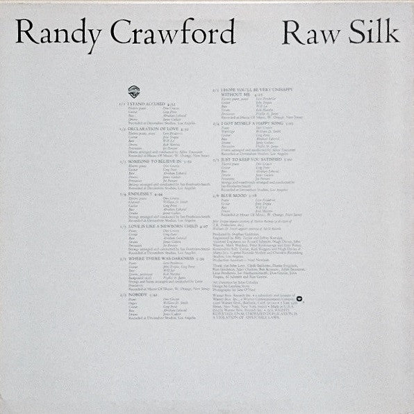 Crawford, Randy - Raw Silk (Vinyl, VG) (Vinyl LP)