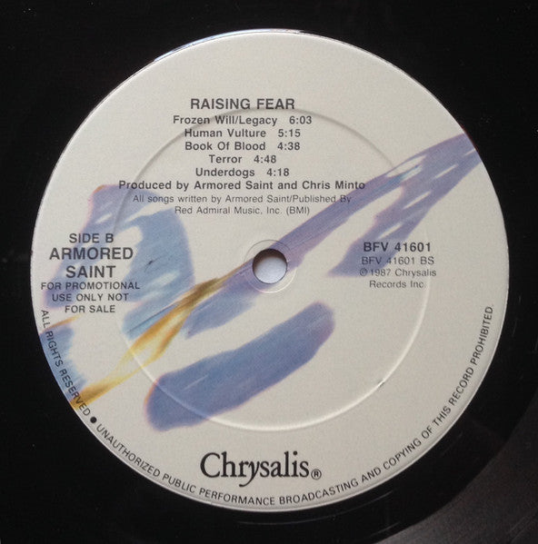 Armored Saint - Raising Fear (Vinyl, VG+) (Vinyl LP)