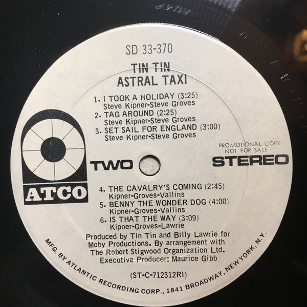 Tin Tin  - Astral Taxi (VG) (Vinyl LP)
