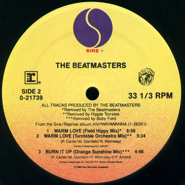 Beatmasters Featuring Claudia Fontaine - Warm Love (VG+) (Vinyl LP)
