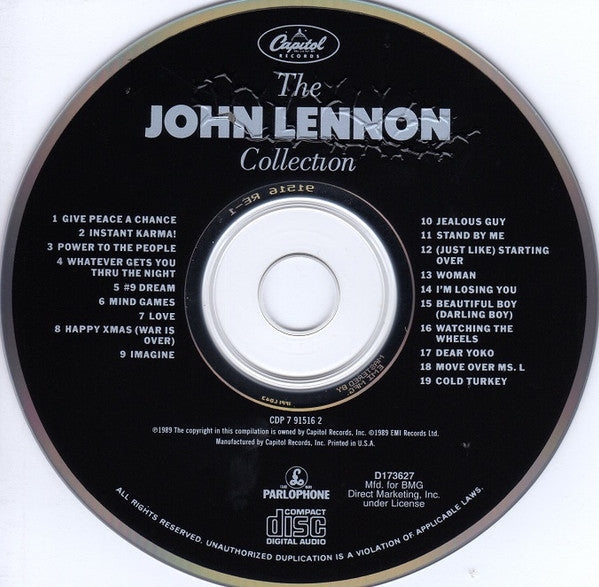 Lennon, John - The John Lennon Collection (CD, NM or M-) (Vinyl LP)