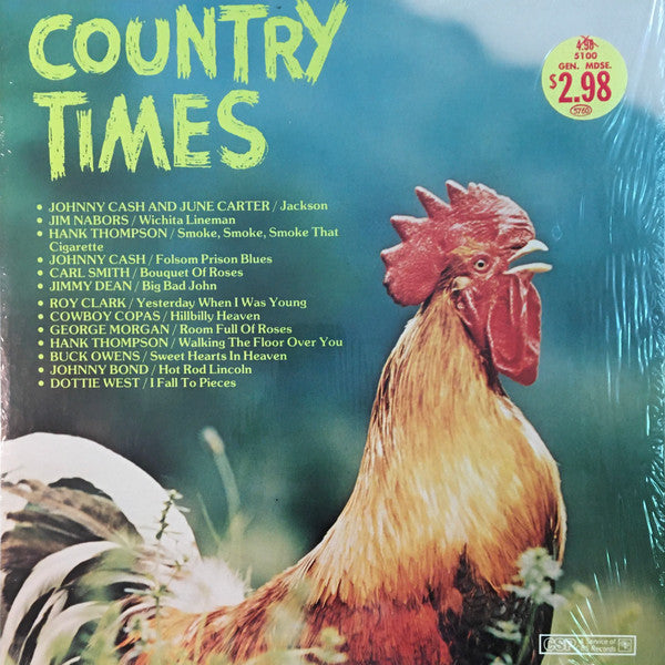 Various - Country Times (Volume 2) (VG+) (Vinyl LP)