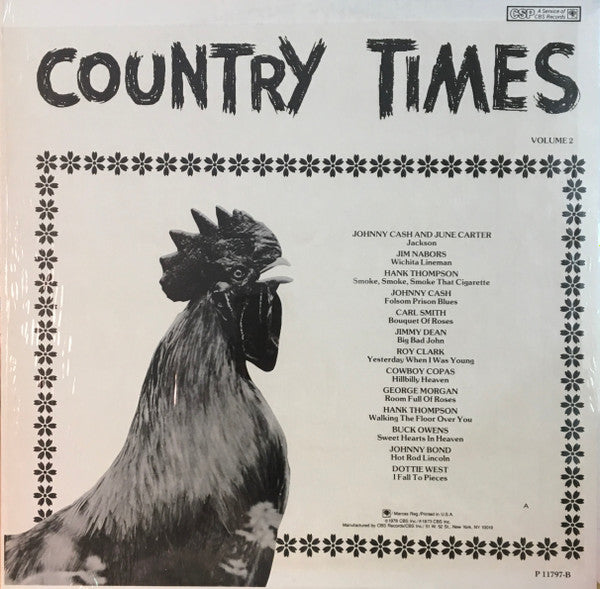 Various - Country Times (Volume 2) (VG+) (Vinyl LP)