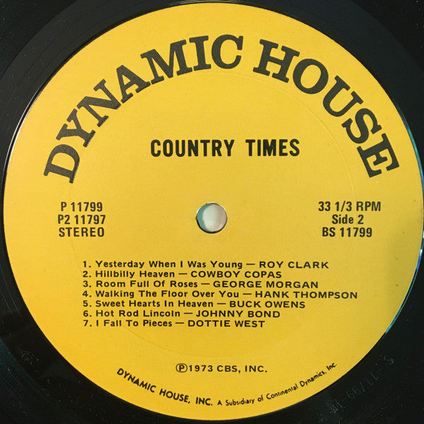 Various - Country Times (Volume 2) (VG+) (Vinyl LP)