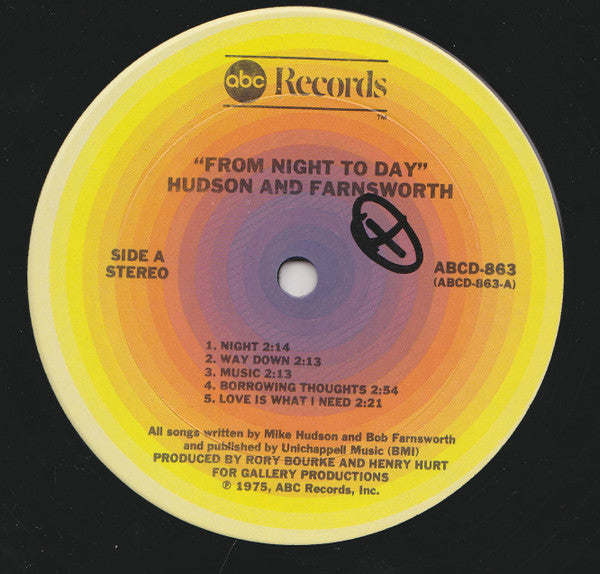 Hudson-Farnsworth - From Night To Day (M) (Vinyl LP)