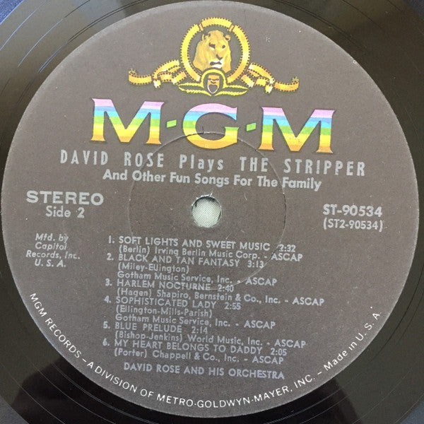 Rose, David And His Orchestra - The Stripper And Other Fun Songs For The Family (VG) (Vinyl LP)