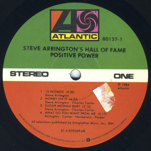 Arrington's, Steve Hall Of Fame - Positive Power (VG+) (Vinyl LP)