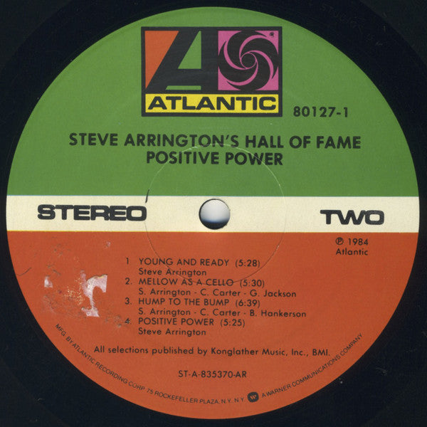 Arrington's, Steve Hall Of Fame - Positive Power (VG+) (Vinyl LP)