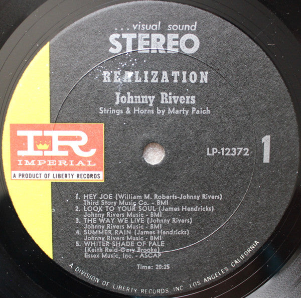 Rivers, Johnny - Realization (VG+) (Vinyl LP)
