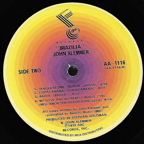Klemmer, John - Brazilia (VG+) (Vinyl LP)