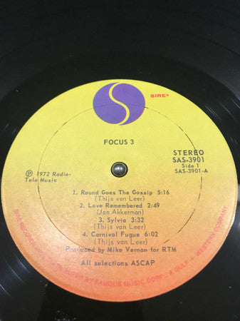 Focus  - Focus 3 (VG) (Vinyl LP)