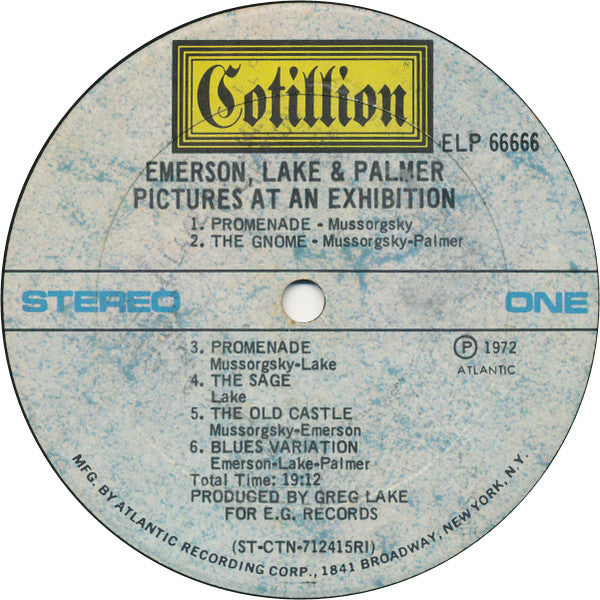 Emerson, Lake & Palmer - Pictures At An Exhibition (VG+) (Vinyl LP)