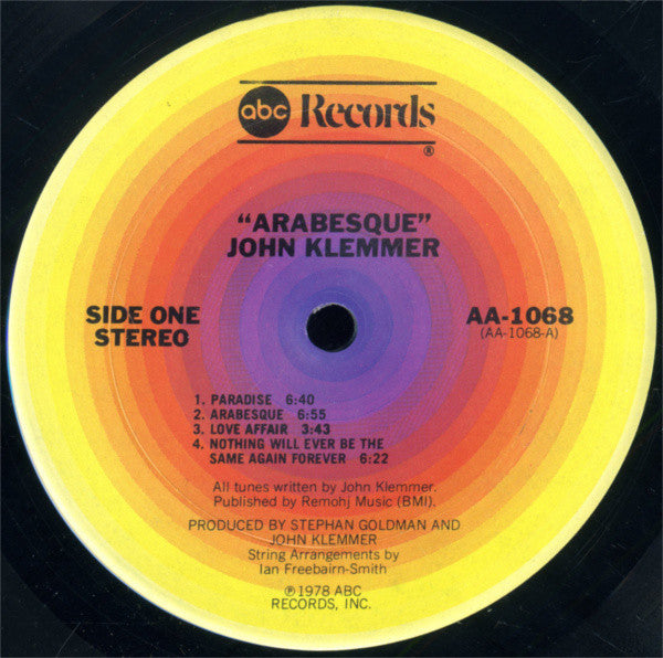 Klemmer, John - Arabesque (VG+) (Vinyl LP)