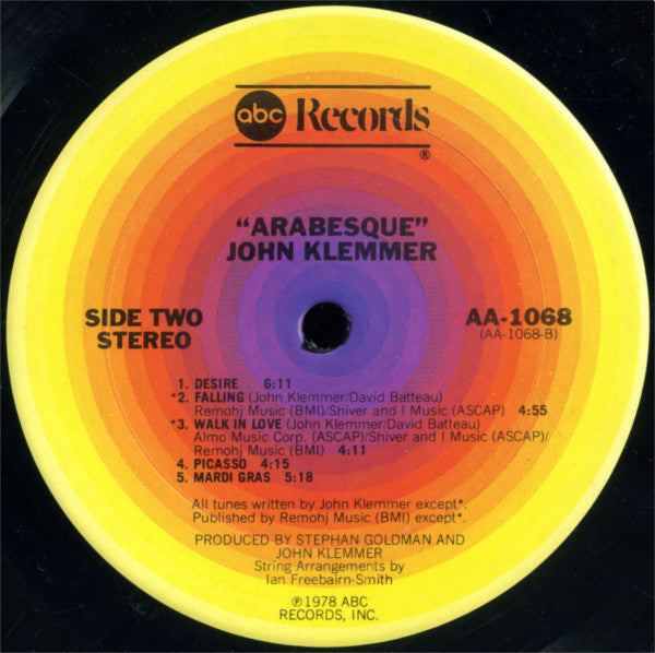 Klemmer, John - Arabesque (VG+) (Vinyl LP)