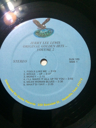 Lewis, Jerry Lee - Original Golden Hits - Volume 2 (M) (Vinyl LP)