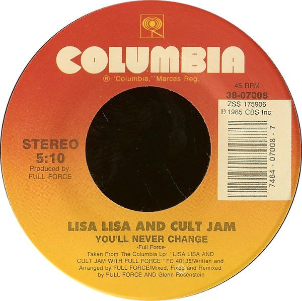 Lisa Lisa And Cult Jam - Head To Toe (VG) (Vinyl LP)