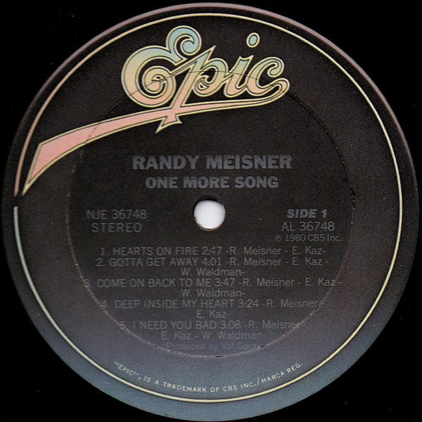 Meisner, Randy - One More Song (NM or M-) (Vinyl LP)