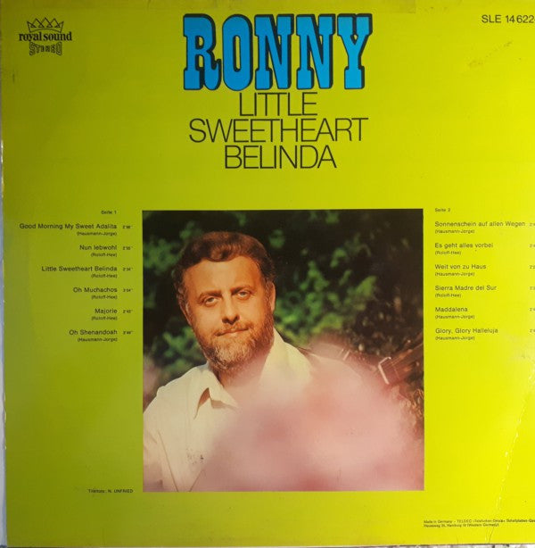 Ronny  - Little Sweetheart Belinda (VG+) (Vinyl LP)
